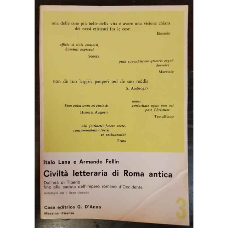 Civiltà letteraria di Roma antica. Vol 3