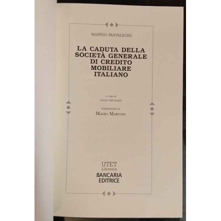 La caduta della Società generale di credito mobiliare italiano