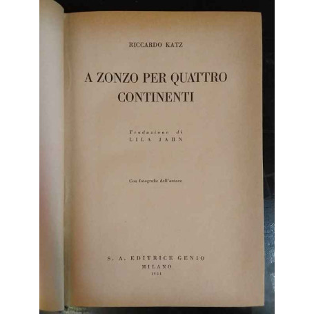 A zonzo per quattro continenti