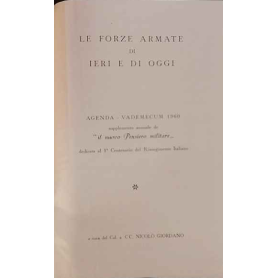 Le forze armate di ieri e di oggi. Agenda-Vademecum 1962. Supplemento annuale de "Il nuovo pensiero militare".