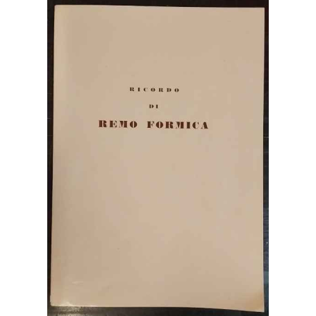 Ricordo di Remo Formica