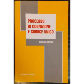 Processo di cognizione e giudice unico
