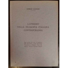 L'ateismo nella filosofia italiana contemporanea
