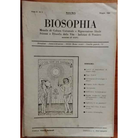 Biosophia. Mensile. 9 numeri.
