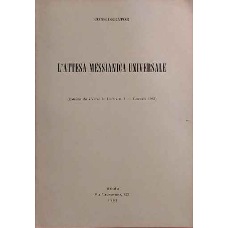 Il risveglio dell'Anima. Estratto dalla Rivista Verso la Luce n.5 del 1965.