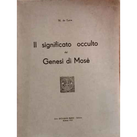 Il significato occulto del Genesi di Mosè