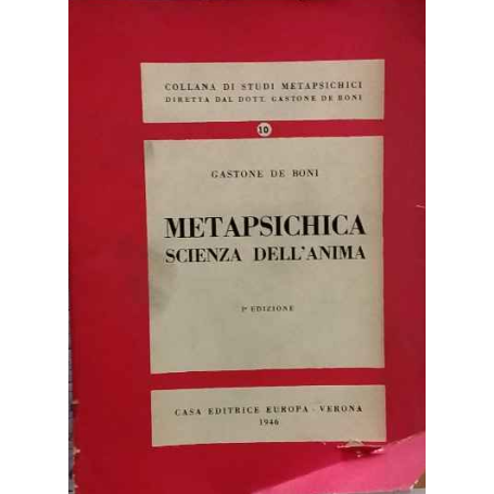 Metapsichica scienza dell'anima