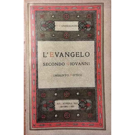 L'Evangelo secondo Giovanni.