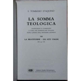 La somma teologica. Volume VIII. La beatitudine - Gli atti umani.