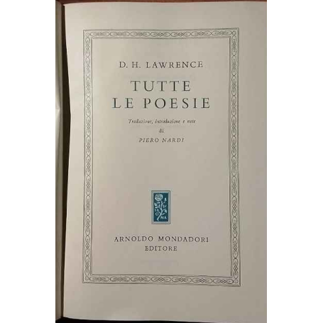 Tutte le poesie. Volume II