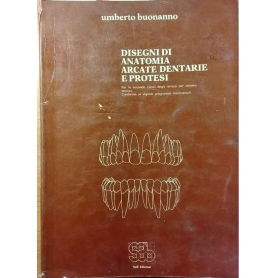 Disegni di anatomia arcate dentarie e protesi.