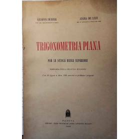 Trigonometria piana per le scuole medie superiori