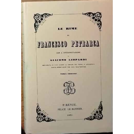 Le rime di Francesco Petrarca