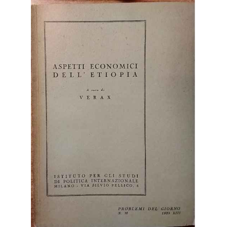 Aspetti economici dell'Etiopia. Problemi del giorno n.10