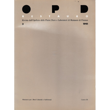 OPD restauro. Rivista dell'Opificio delle Pietre Dure e Laboratori di Restauro di Firenze 3