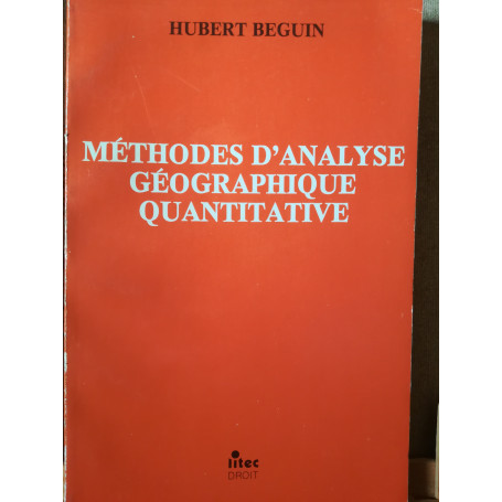 Méthodes d'analyse géographique quantitative