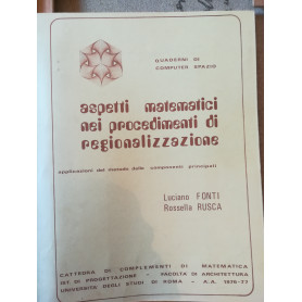 Aspetti matyematici nei procedimenti di regionalizzazione.