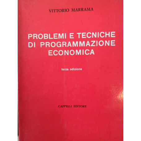 Problemi e tecniche di programmazione economica