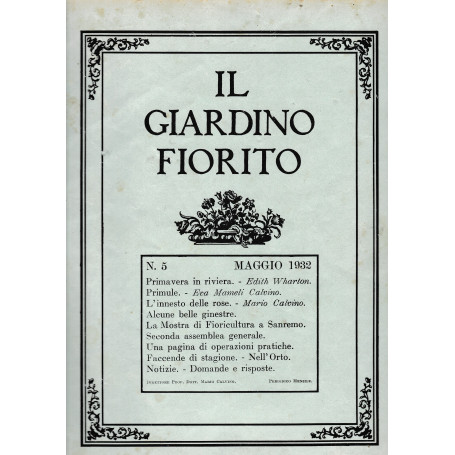 Il giardino fiorito n. 5 Maggio 1932