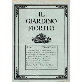 Il giardino fiorito n. 10 Ottobre 1932
