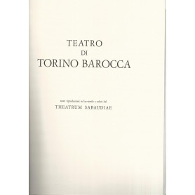 TEATRO DI TORINO BAROCCA NOVE RIPRODUZIONI FAC SIMILE A COLORI DAL THEATRUM SABAUDIAE