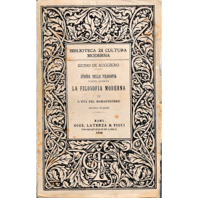 Storia della Filosofia. La filosofia moderna IV