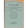 Folklore. Rivista trimestrale di tradizioni popolari. Anno XIII - N. 1 Genn. - Mar. 1929