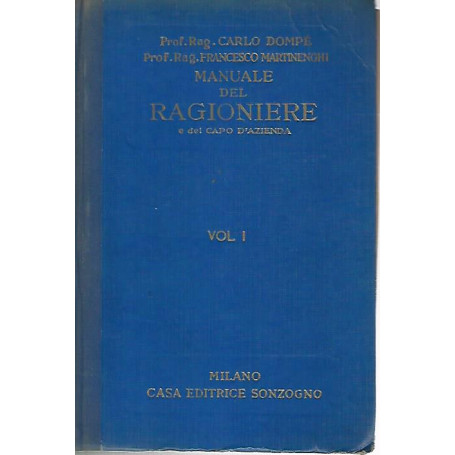 Il manuale del ragioniere. Volume 1