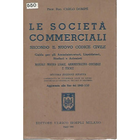 Le società  commerciali secondo il nuovo codice civile