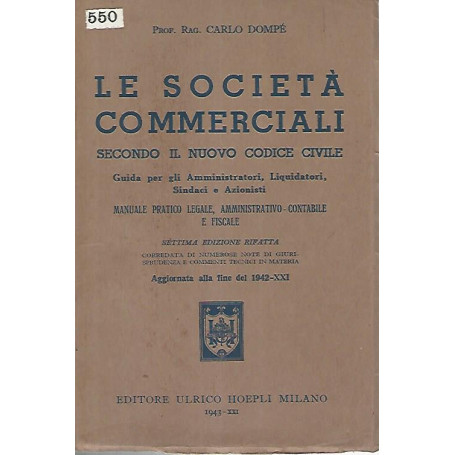Le società  commerciali secondo il nuovo codice civile