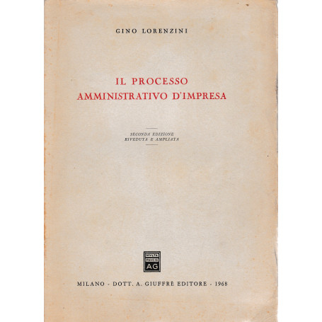 Il processo amministrativo d'impresa