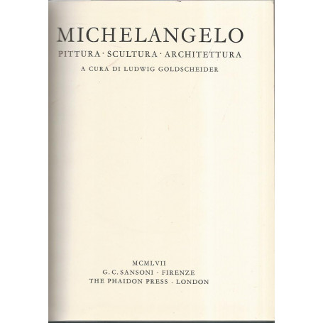 Michelangelo. Pittura