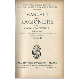 Manuale del ragioniere e del capo d'azienda. Vol 2