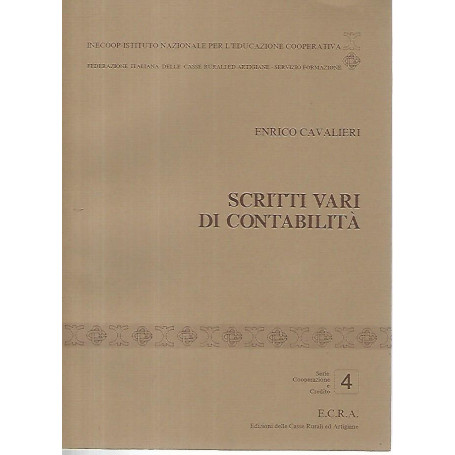 Scritti vari di contabilità