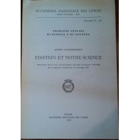 EINSTEIN ET NOTRE SCIENCE