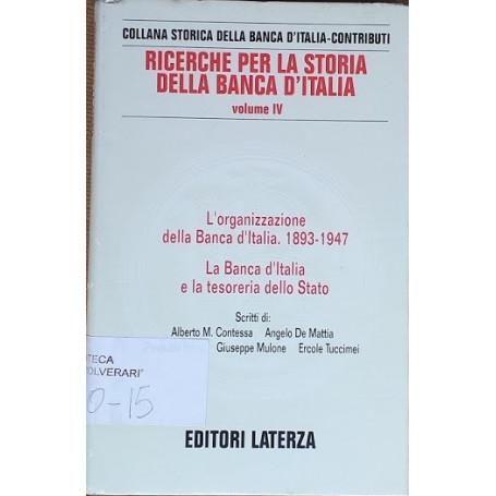 Ricerche per la storia della Banca d'Italia