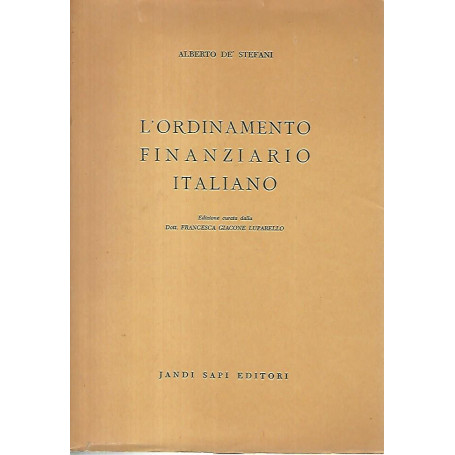 L'ordinamento finanziario italiano