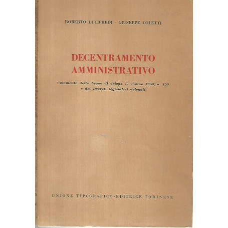 Decentramento amministrativo
