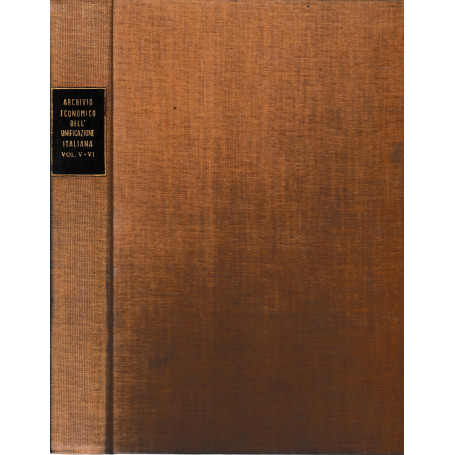 Archivio Economico dell'Economia Italiana  vol. V-VI (fascicoli rilegati)