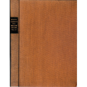 Archivio Economico dell'Economia Italiana  vol. XII (fascicoli rilegati)