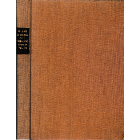 Archivio Economico dell'Economia Italiana  vol. XII (fascicoli rilegati)