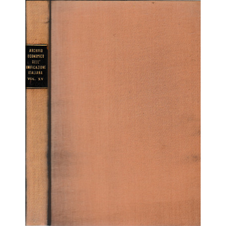 Archivio Economico dell'Economia Italiana  vol. XV (fascicoli rilegati)
