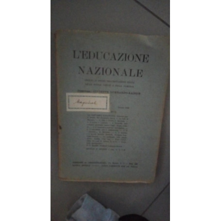 l'educazione nazionale