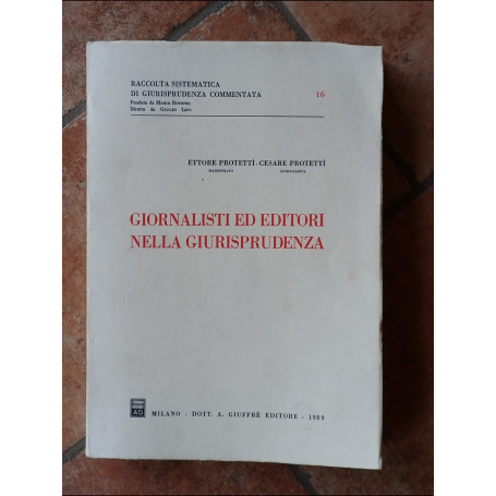 Giornalisti ed editori nella giurisprudenza