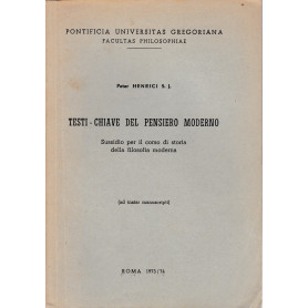 Testi-chiave del pensiero moderno