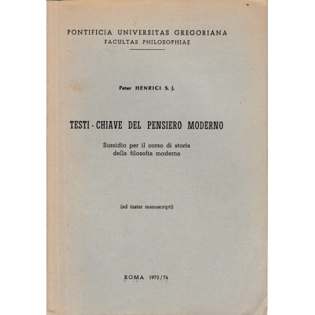 Testi-chiave del pensiero moderno