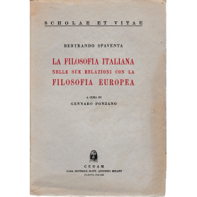 La filosofia italiana nelle sue relazioni con la filosofia europea