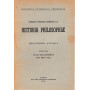 Historia philosophiae 1. Philosophia antiqua