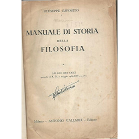 Manuale di storia della filosofia