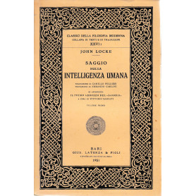 Saggio sulla intelligenza umana. 1° volume